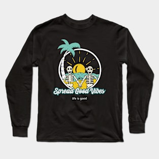 Good Vibes Tropical Beach Long Sleeve T-Shirt